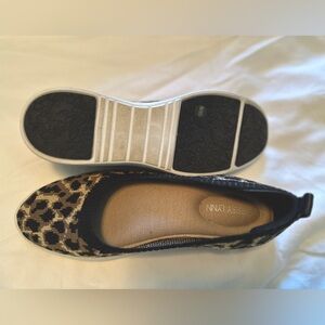 Aubrey Lynn black leopard flats